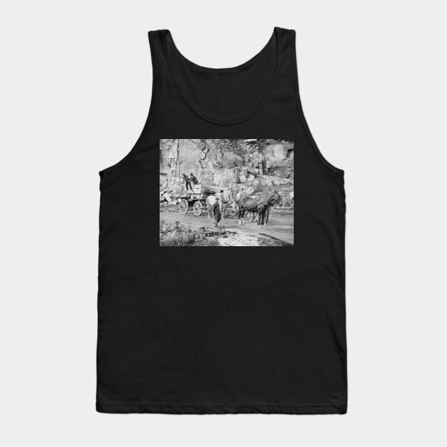 New England Granite Quarry, 1908. Vintage Photo Tank Top by historyphoto